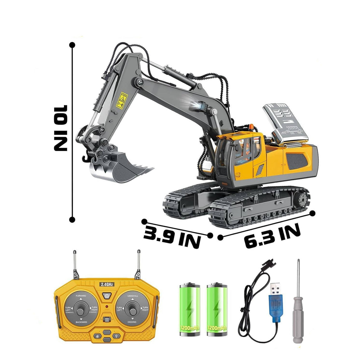 Thermabuild | 4WD Remote Control Excavator Bulldozer Dump