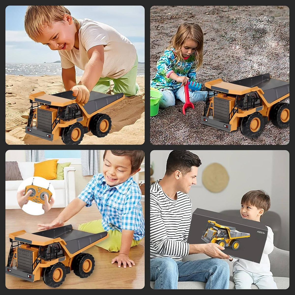 Thermabuild | 4WD Remote Control Excavator Bulldozer Dump