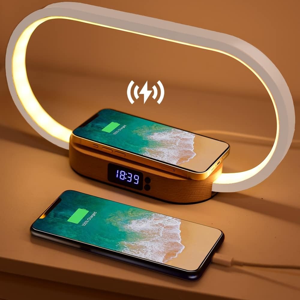Thermabuild | Alarm Clock with Wireless Charging and Night Light