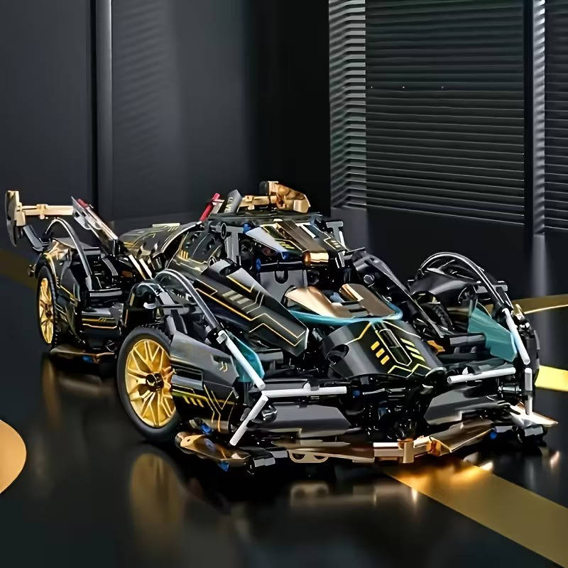Thermabuild | 1690 Piece V12 Model Car Building Block Set