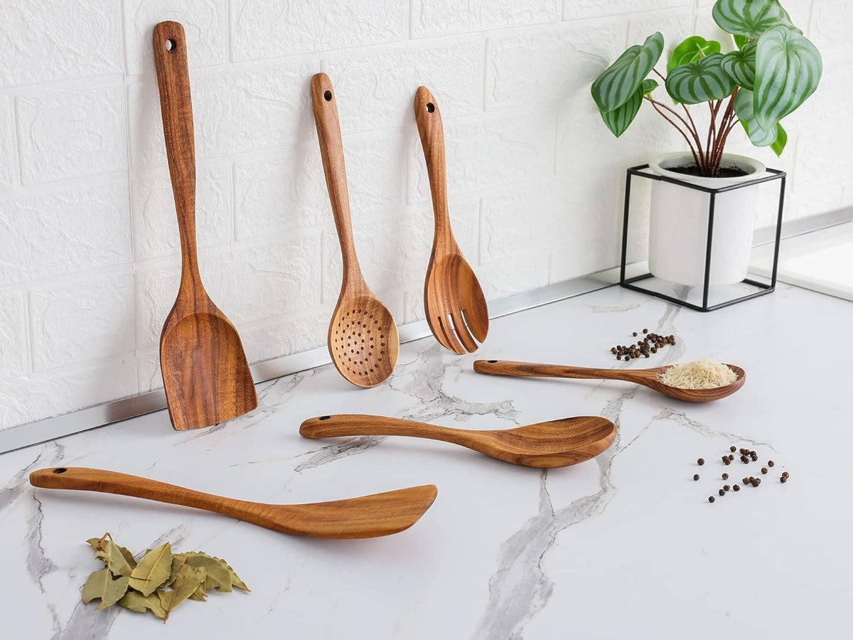Thermabuild | 6pcs Wooden Utensils Set