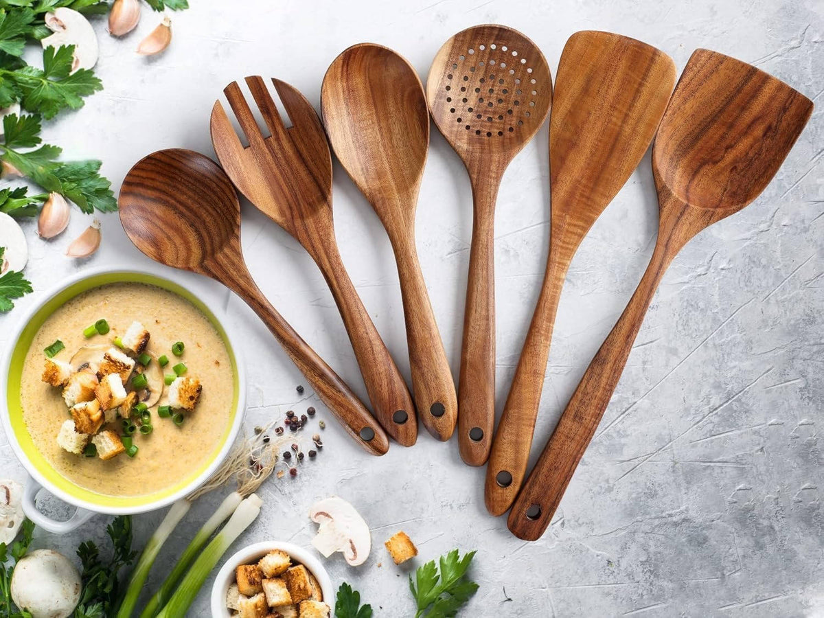 Thermabuild | 6pcs Wooden Utensils Set