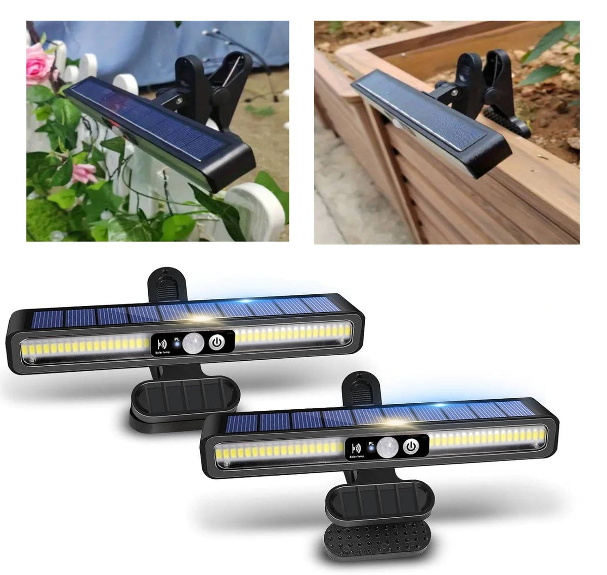 Thermabuild | 2 Set Portable Solar Fence Lights