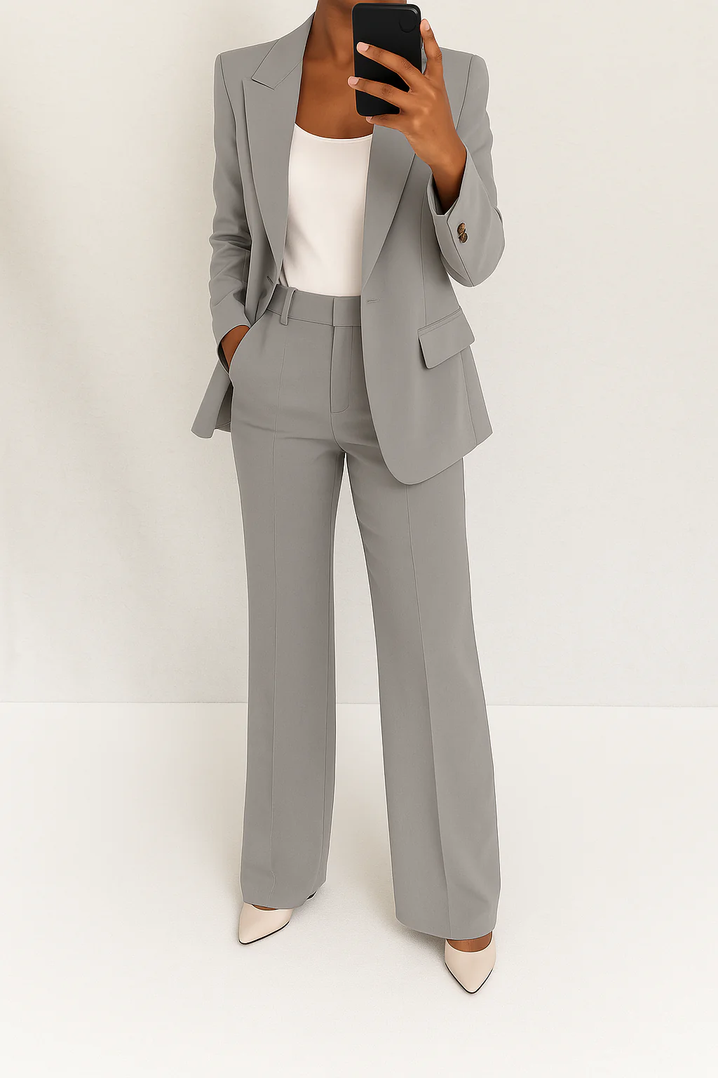 Thermabuild | Women's Long-Sleeve Blazer & Trousers Two-Piece Suit