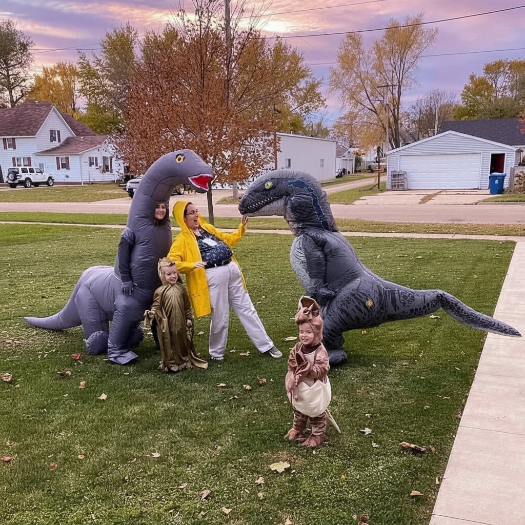 Thermabuild | Inflatable Dinosaur Costume Suit and Halloween Party