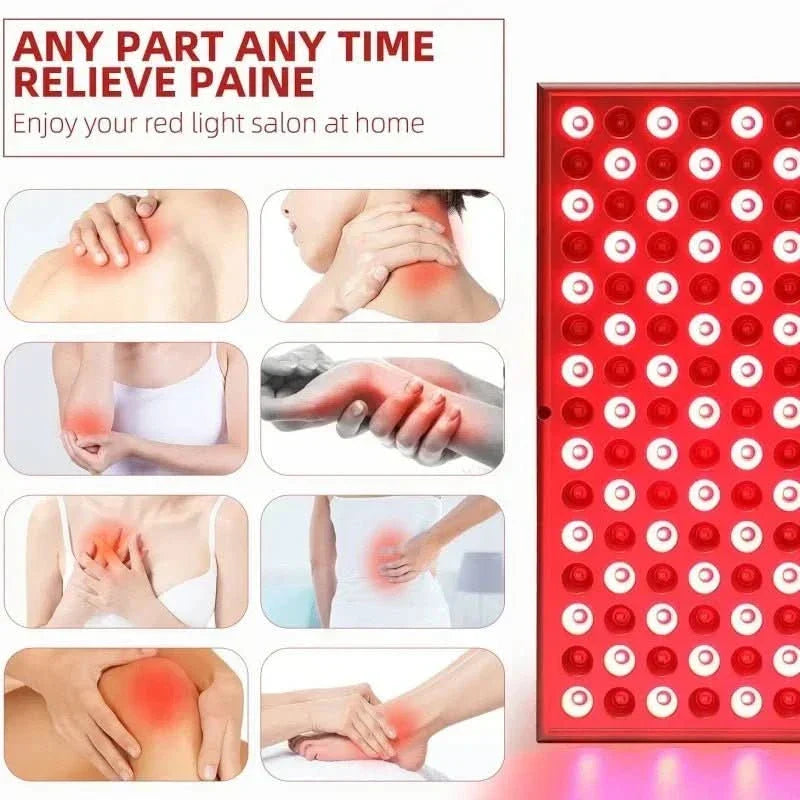 Thermabuild | Infrared Light Therapy Panel – 225 LED Red & Near-Infrared – Skin Rejuvenation, Pain Relief & Relaxation for Home Use