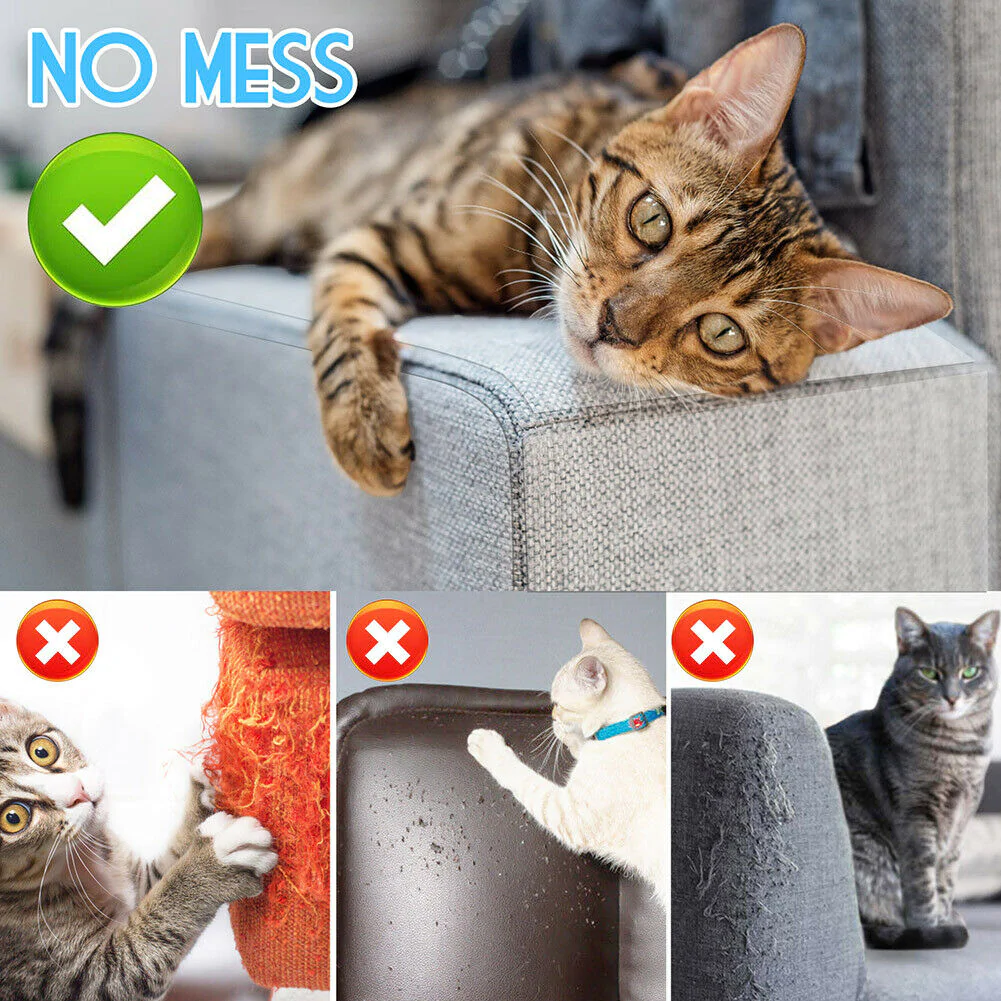 Thermabuild | 8PC Cat Scratch Furniture Protector Guards Anti-Scratch Couch Protector Pads