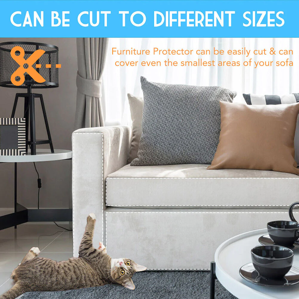 Thermabuild | 8PC Cat Scratch Furniture Protector Guards Anti-Scratch Couch Protector Pads