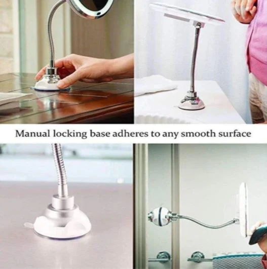 Thermabuild | 10X Magnifying LED Lighted Flexible Mirror