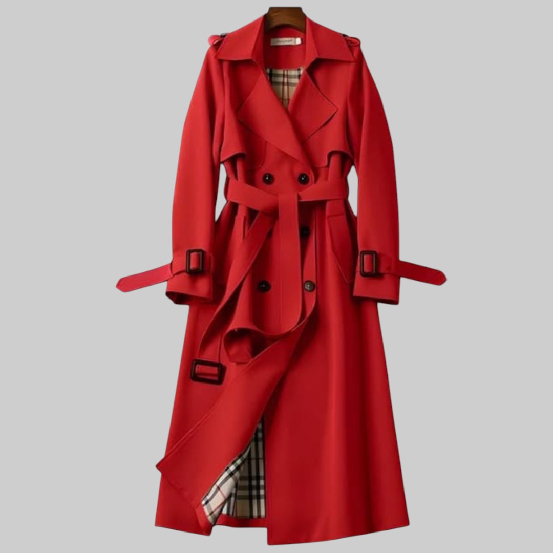 Thermabuild | Women's Belted Double-Breasted Trench Coat