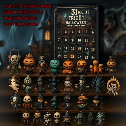 Thermabuild | Kids' Halloween Advent Calendar Countdown with Spooky Miniature Figurines