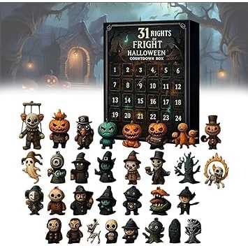 Thermabuild | Kids' Halloween Advent Calendar Countdown with Spooky Miniature Figurines