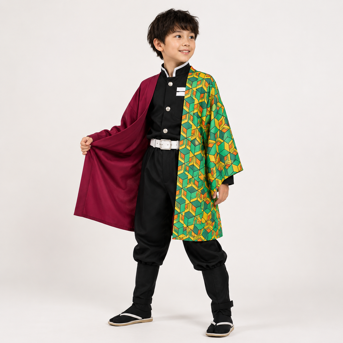 Thermabuild | Kids' Halloween Anime Cosplay Costume with Haori Jacket and Character for Party