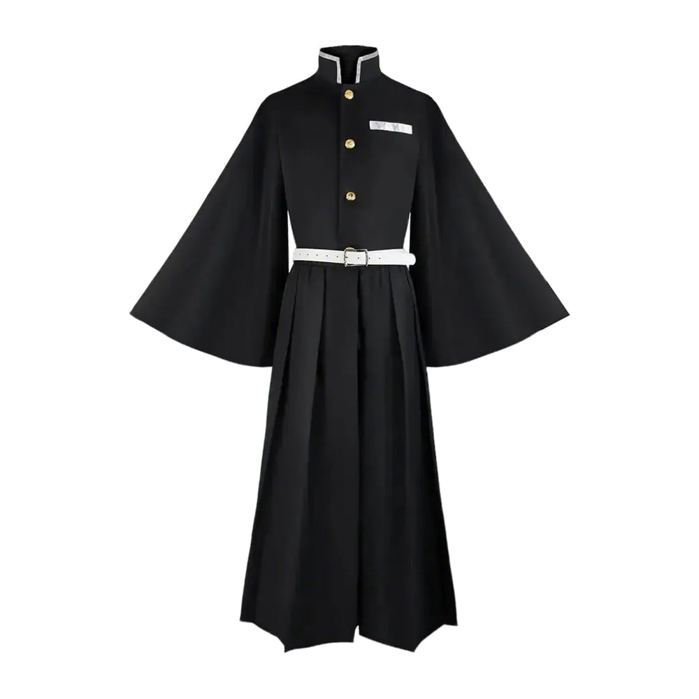 Thermabuild | Kids' Halloween Anime Cosplay Costume with High Collar Jacket Wide-Leg Pants and Gold Buttons