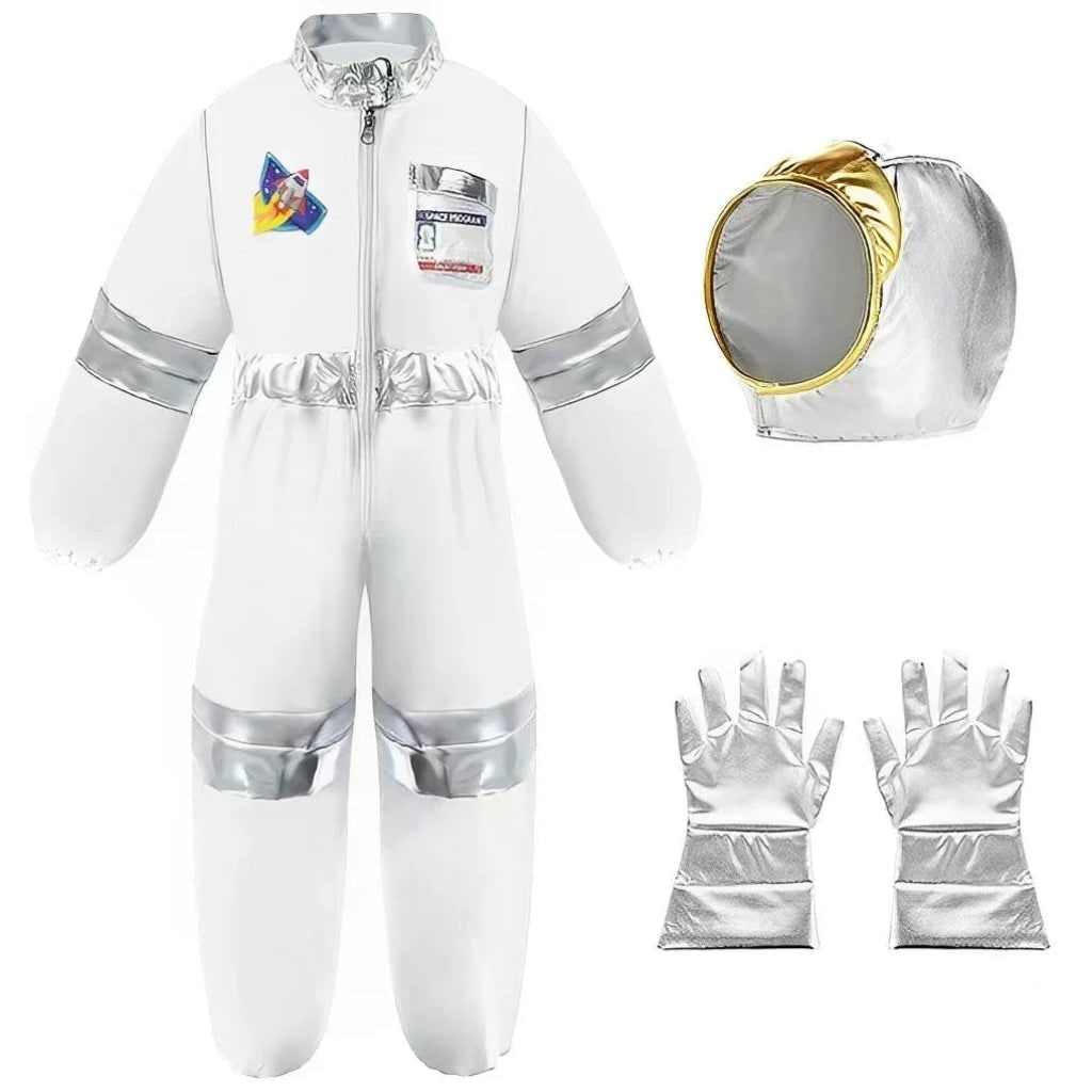 Thermabuild | Kids' Halloween Astronaut Costume Suit with Helmet and Gloves for Space Explorer Role Play
