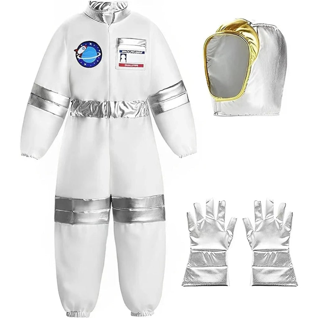 Thermabuild | Kids' Halloween Astronaut Costume Suit with Helmet and Gloves for Space Explorer Role Play