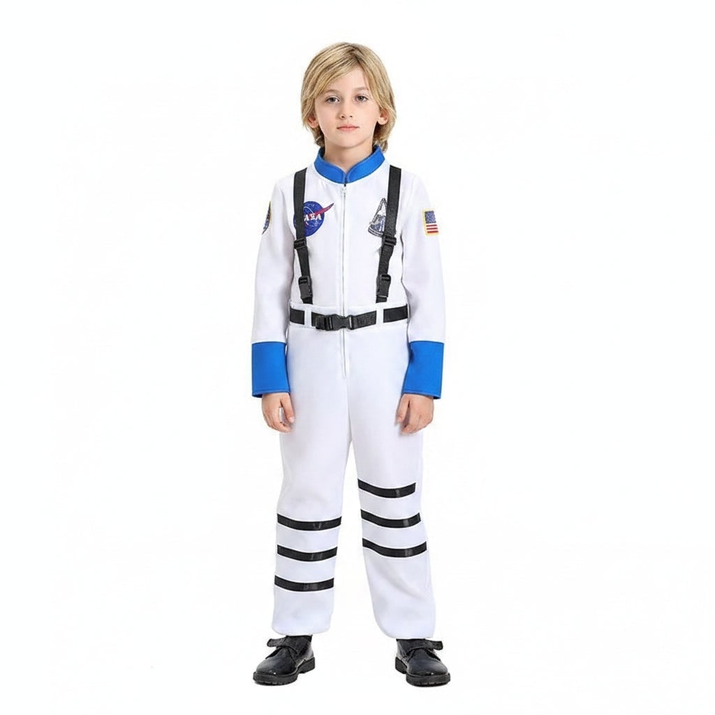 Thermabuild | Kids' Halloween Astronaut Suit Costume for Space Patches and Jumpsuit Design Female