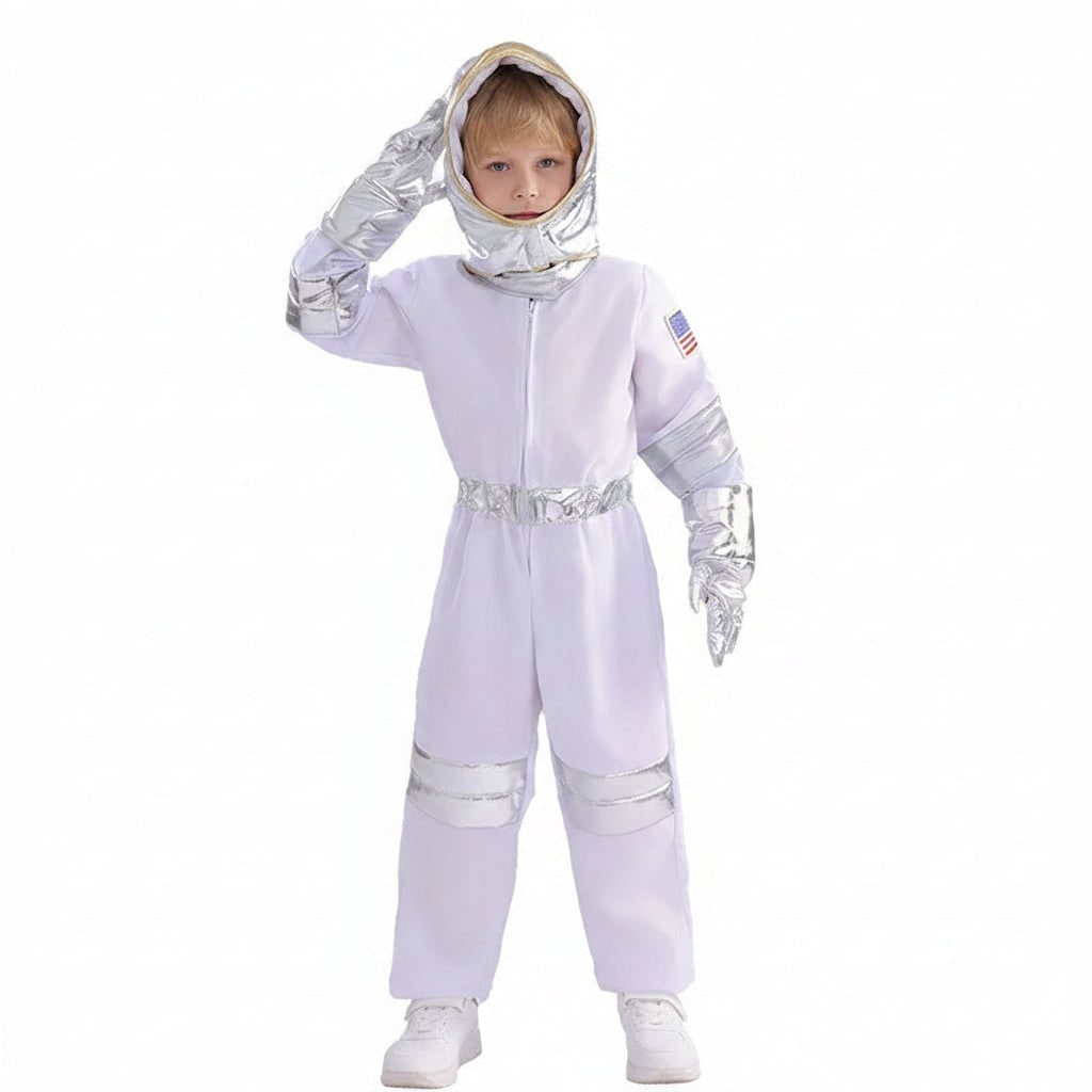 Thermabuild | Kids' Halloween Astronaut Suit Costume for Space Patches and Jumpsuit Design Female