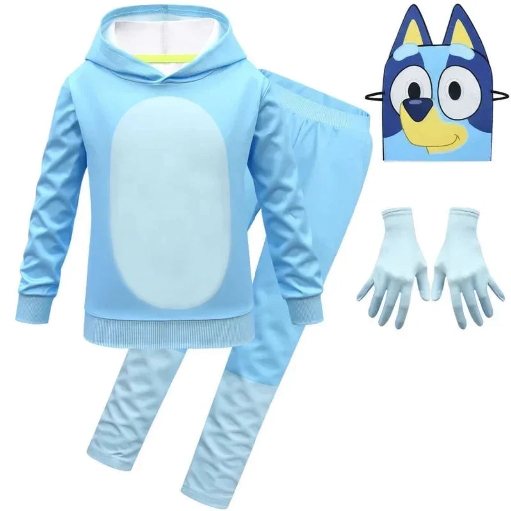 Thermabuild | Kids' Halloween Character Costume with Mask Hoodie and Pants Set for Dress Up Party