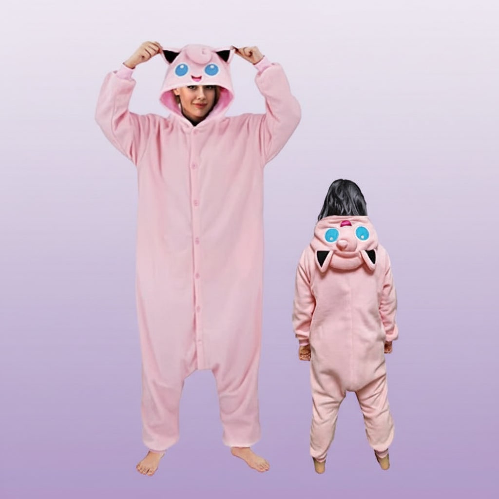 Thermabuild | Kids' Halloween Christmas Onesie Pajamas with Character Hood and Fleece for Xmas Party