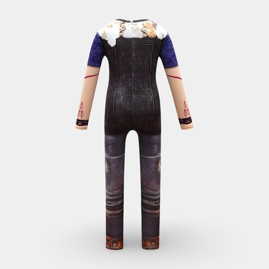 Thermabuild | Kids' Halloween Costume Witch Character and Zip-Up with Printed Design Funny