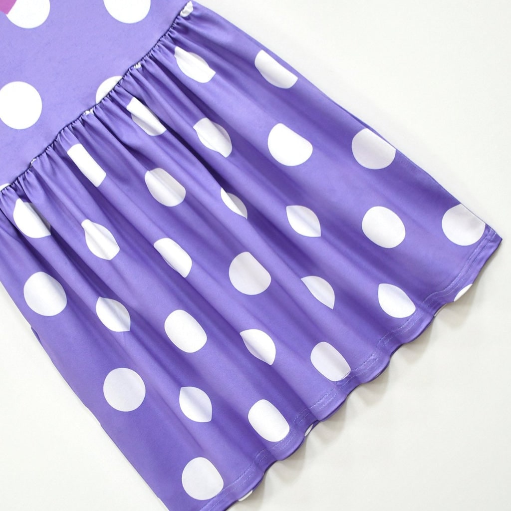 Thermabuild | Kids' Halloween Costumes for Princess Dress with Polka Dot Pattern Flutter Sleeves