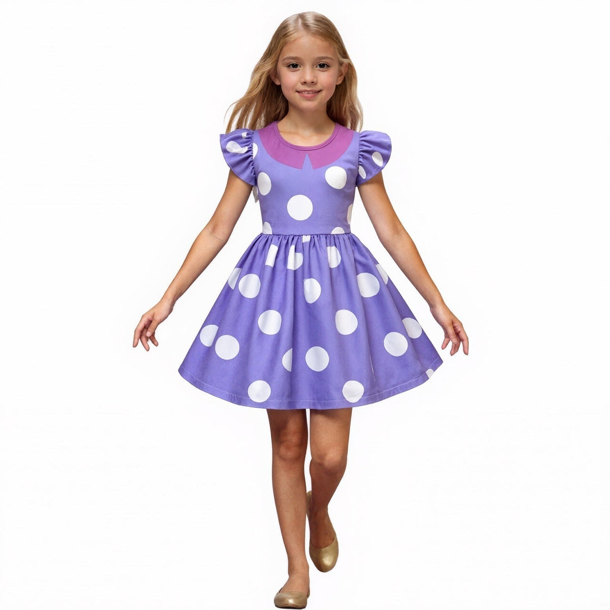 Thermabuild | Kids' Halloween Costumes for Princess Polka Dot Ruffle Dress Pirate