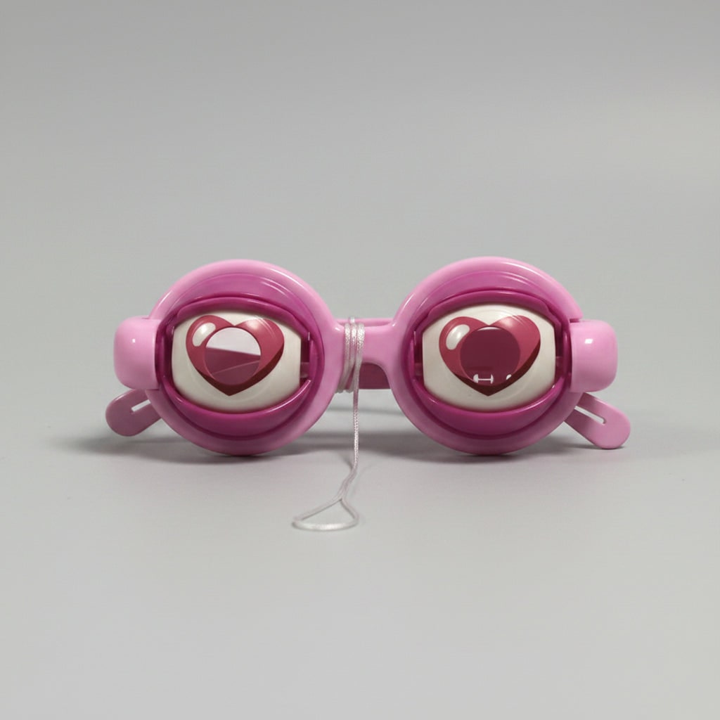 Thermabuild | Kids' Halloween Crazy Eyes Glasses Novelty Prank Toy with Moving Eyelids for Party Fun