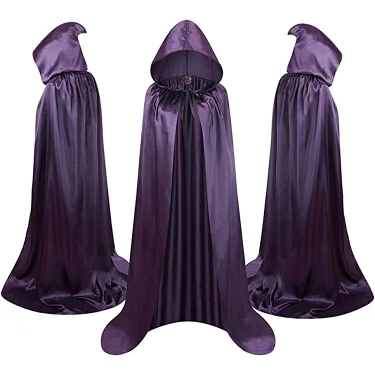 Thermabuild | Kids' Halloween Hooded Cloak with Hood and Tie Closure for Costume Party With Red Cape