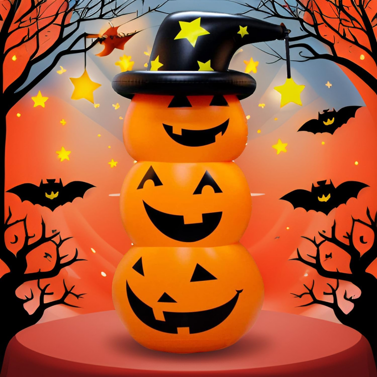 Thermabuild | Kids' Halloween Inflatable Yard Decoration Large Outdoor Blow Up with Water-Fillable Base for Party