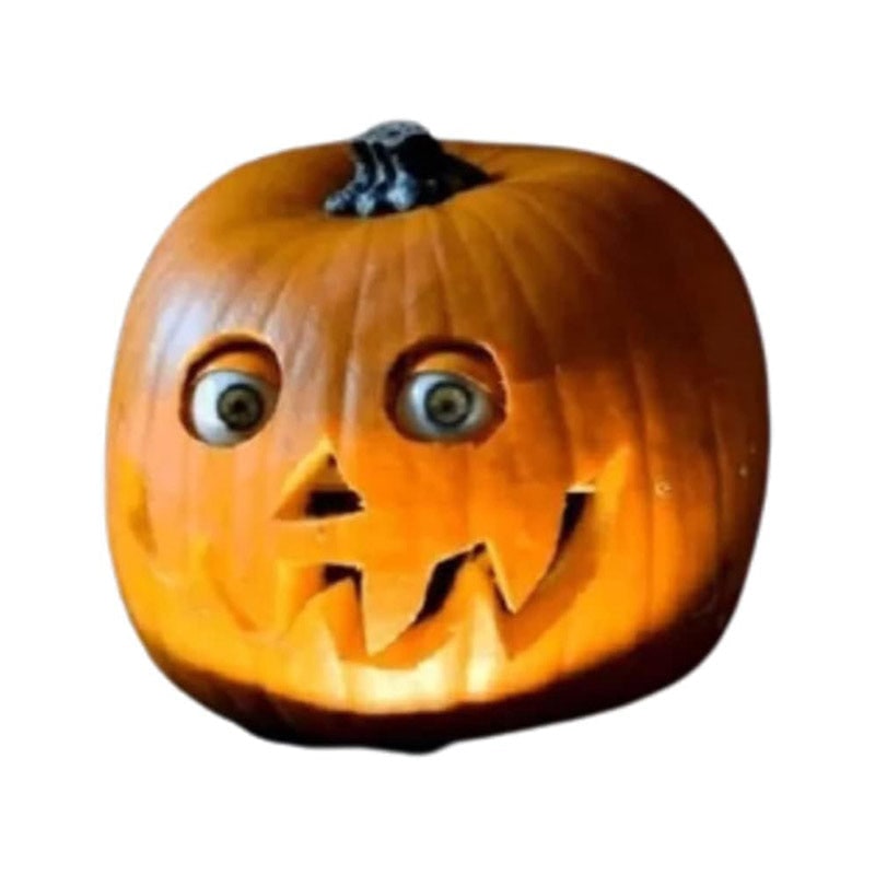 Thermabuild | Kids' Halloween Jack O Lantern Pumpkin Decor with Animatronic Moving Eyes for Scary Party Prop