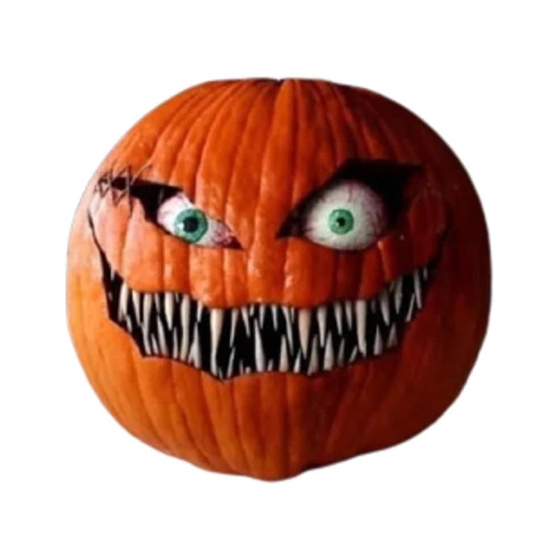 Thermabuild | Kids' Halloween Jack O Lantern Pumpkin Decor with Animatronic Moving Eyes for Scary Party Prop