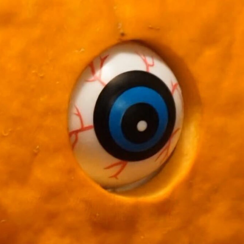Thermabuild | Kids' Halloween Jack O Lantern Pumpkin Decor with Animatronic Moving Eyes for Scary Party Prop