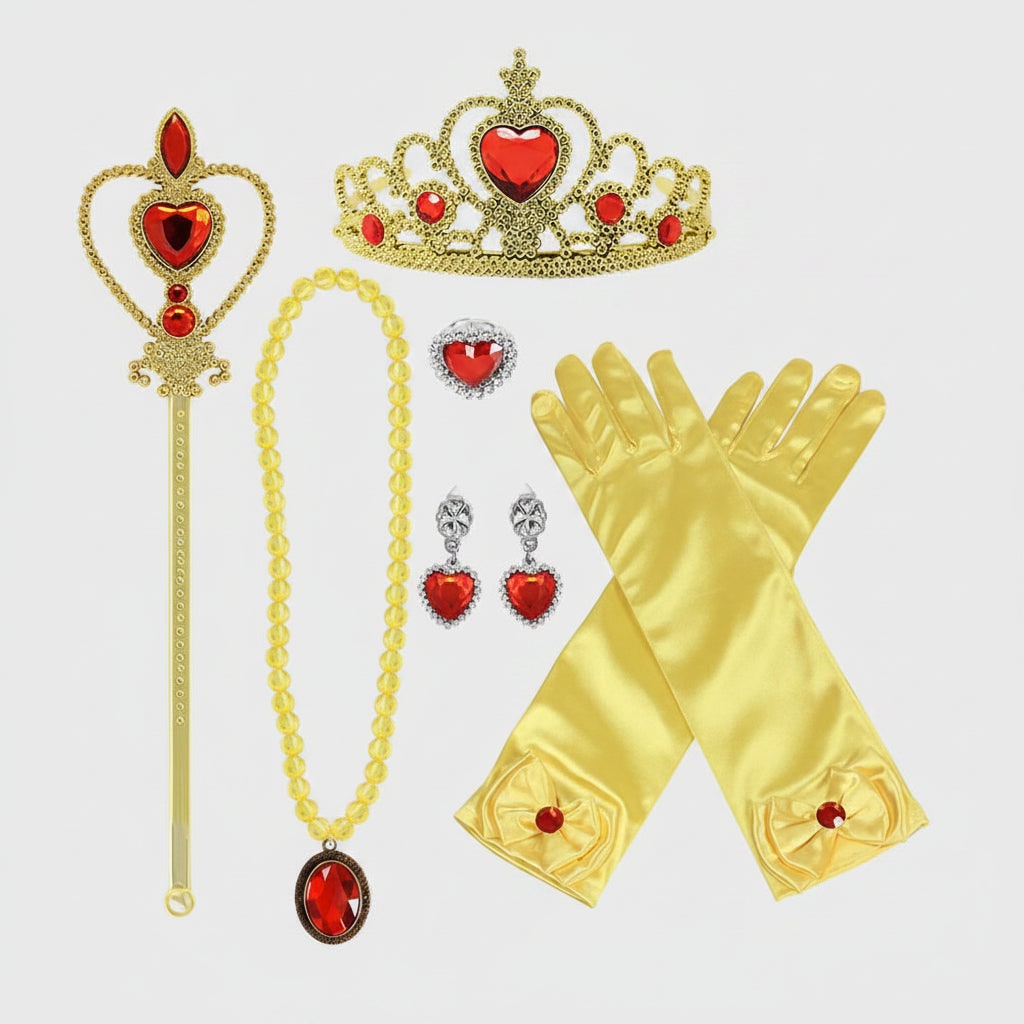 Thermabuild | Kids' Halloween Princess Costume and Dress Up with Tiara and Scepter Games