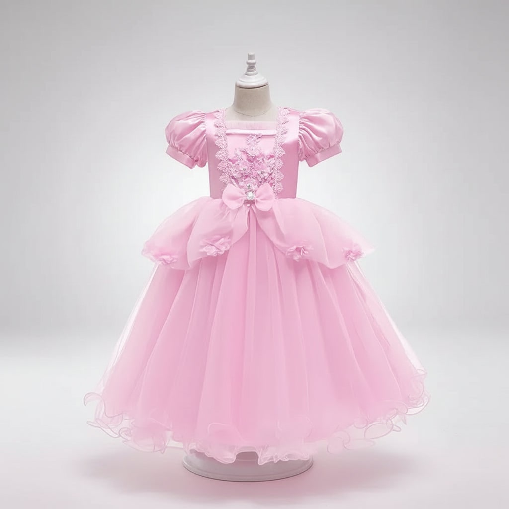 Thermabuild | Kids' Halloween Princess Costume Dress with Tiara Wand and Accessories Set