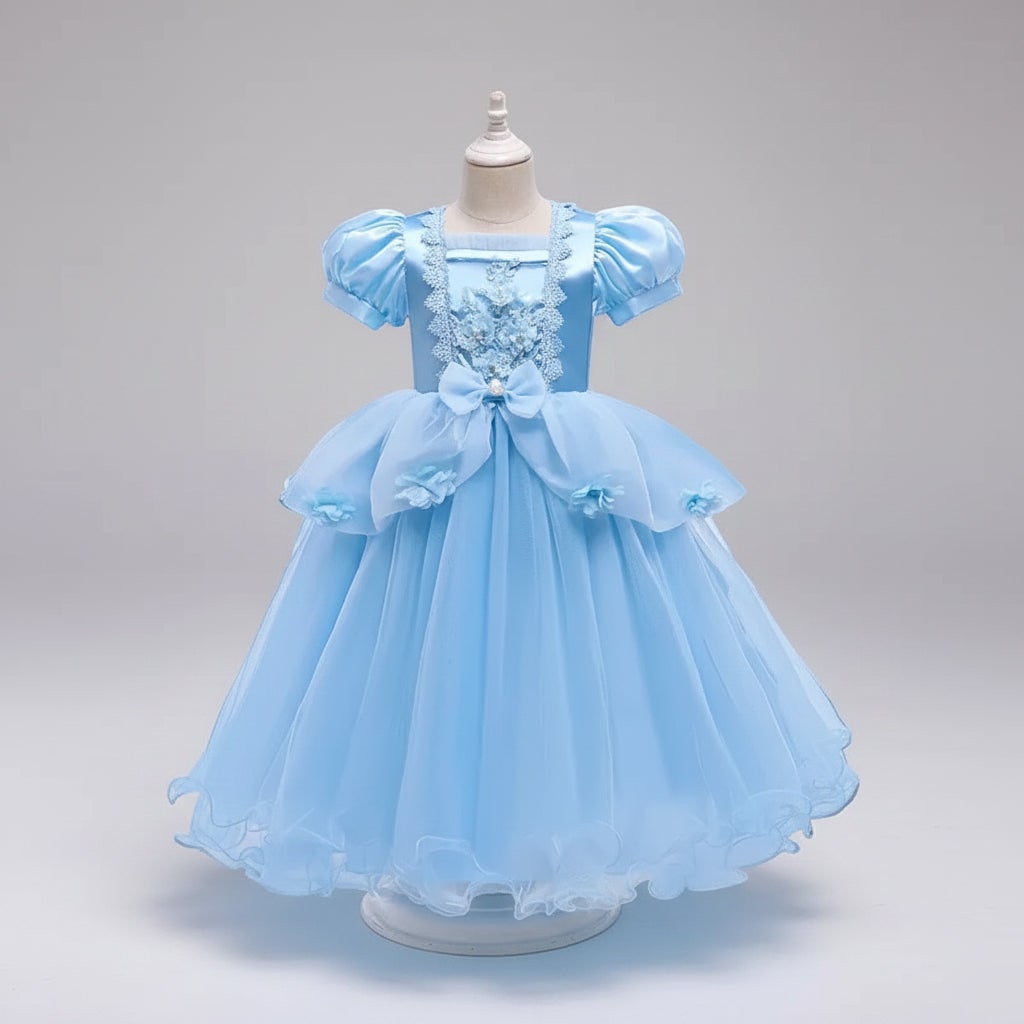Thermabuild | Kids' Halloween Princess Costume Dress with Tiara Wand and Accessories Set