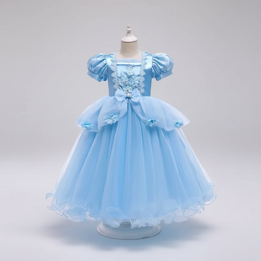 Thermabuild | Kids' Halloween Princess Costume Dress with Tiara Wand and Accessories Set