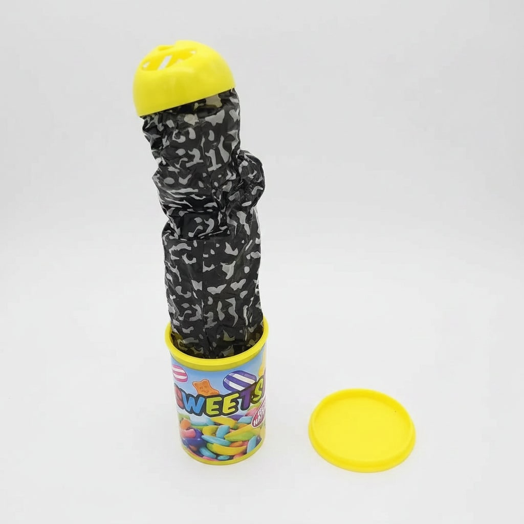 Thermabuild | Kids' Halloween Snake in a Can Fake Prank Toy with Spring-Loaded Jumping Surprise for Party Decoration
