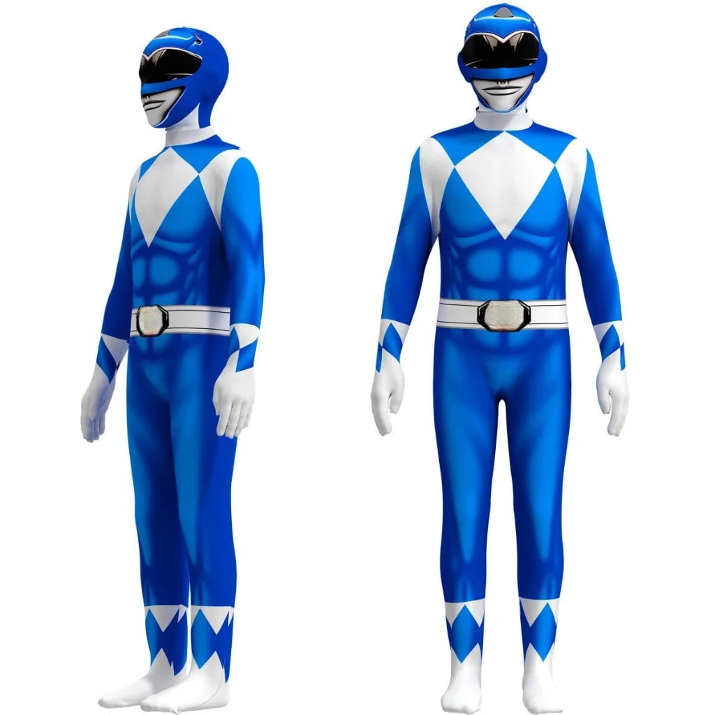 Thermabuild | Kids' Halloween Superhero Bodysuit Costume with Muscle Print and Full Hood