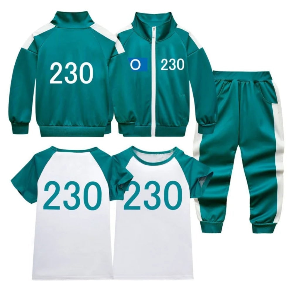 Thermabuild | Kids' Halloween survival game Costume Three-Piece Set with Jacket Pants and T-Shirt