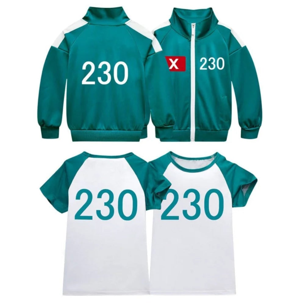 Thermabuild | Kids' Halloween survival game Costume Three-Piece Set with Jacket Pants and T-Shirt