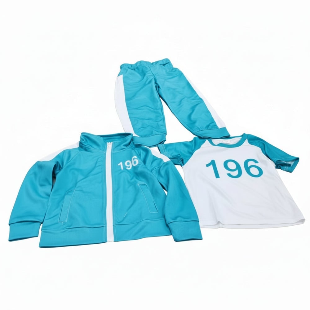 Thermabuild | Kids' Halloween Three-Piece Costume Set with Numbers and Side Stripes Tracksuit
