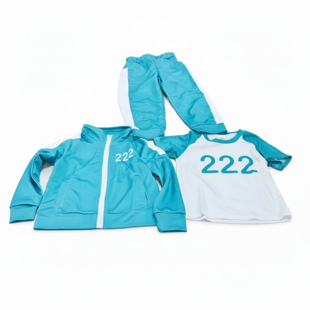 Thermabuild | Kids' Halloween Three-Piece Costume Set with Numbers and Side Stripes Tracksuit