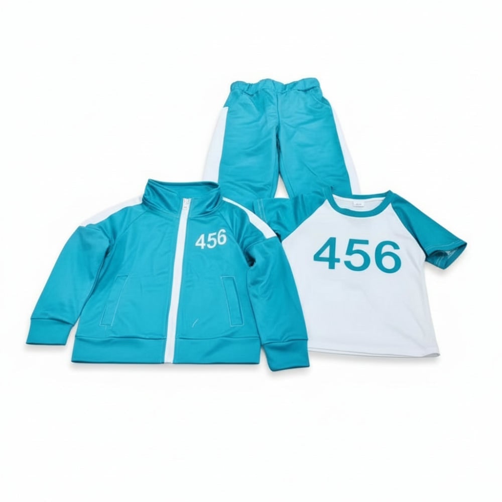 Thermabuild | Kids' Halloween Three-Piece Costume Set with Numbers and Side Stripes Tracksuit