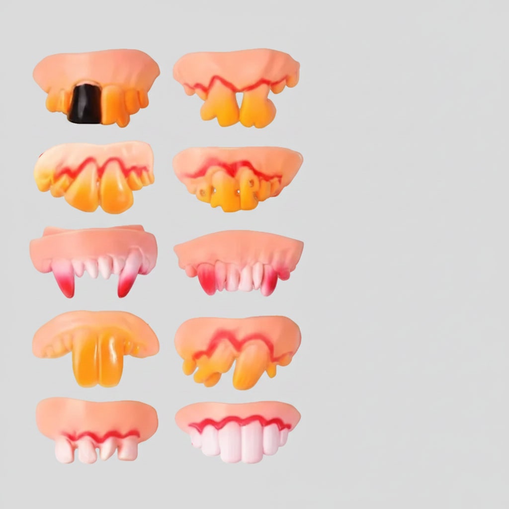 Thermabuild | Kids' Halloween Vampire Teeth Snap on Fake Fangs and False Costume Full