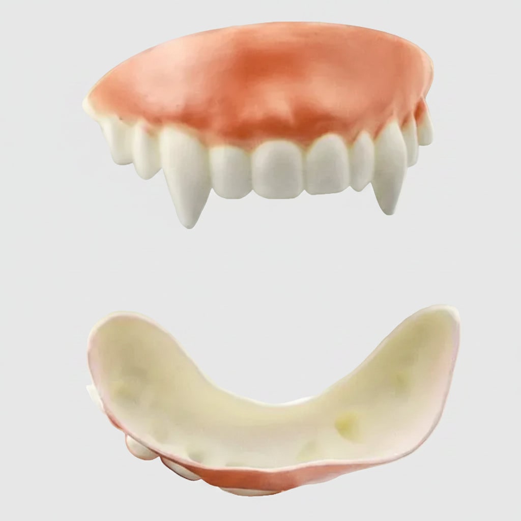 Thermabuild | Kids' Halloween Vampire Teeth Snap on Fake Fangs and False Costume Full