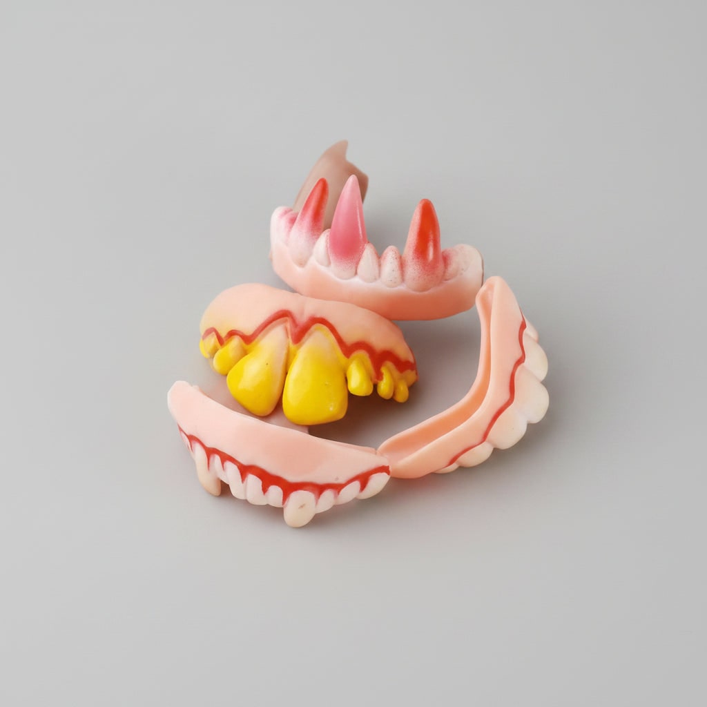 Thermabuild | Kids' Halloween Vampire Teeth Snap on Fake Fangs and False Costume Full