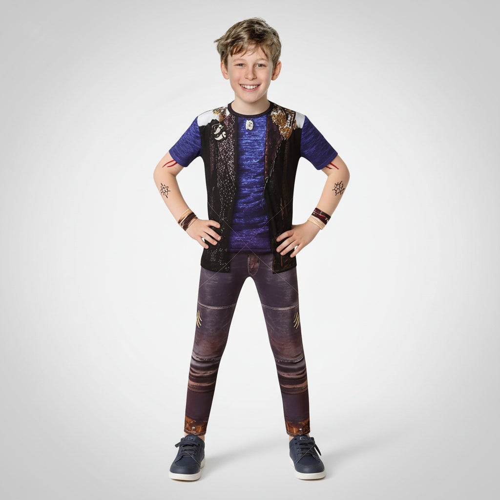 Thermabuild | Kids' Werewolf Costume with Zip-Up Closure and Realistic Printed Details