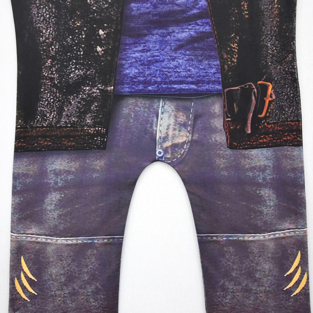 Thermabuild | Kids' Werewolf Costume with Zip-Up Closure and Realistic Printed Details