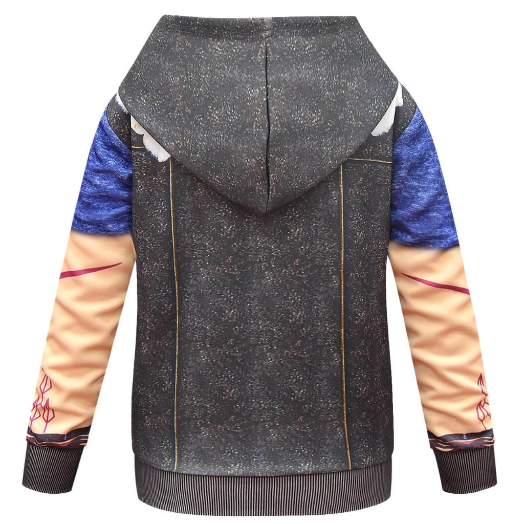 Thermabuild | Kids' Werewolf Costume with Zip-Up Closure and Realistic Printed Details